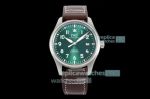 BLS Factory Copy IWC Big Pilots Mark XVII Swiss Watch Green Dial Men 40MM
